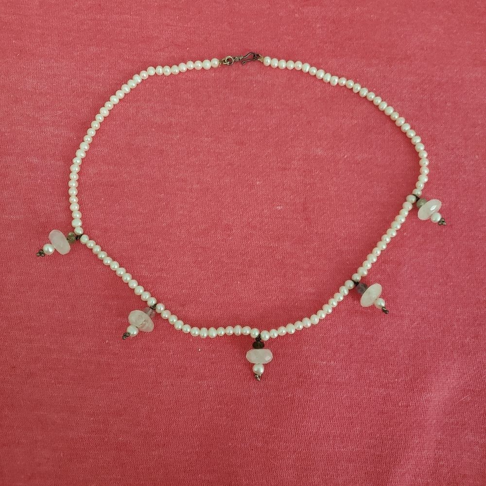 Genuine Pearl Vintage Choker Necklace 😍